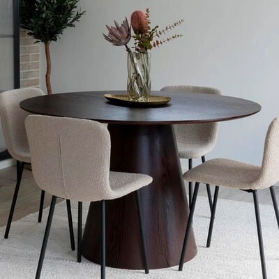 House Nordic Bolton pyöreä ruokapöytä Ø120 cm pähkinä